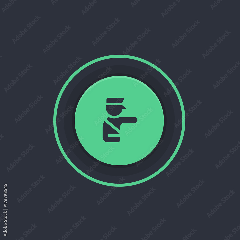 Modern Circle App Button Modern Circle App Button