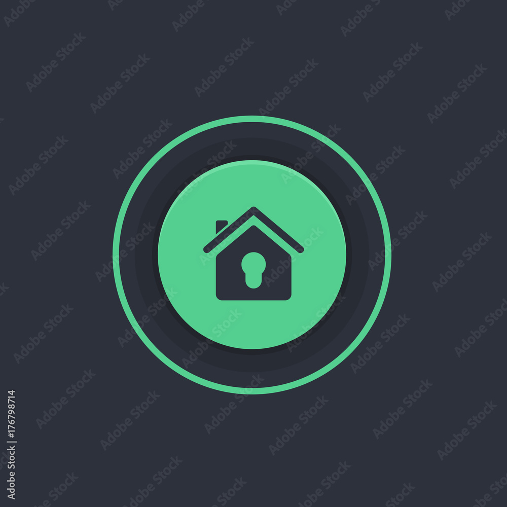 Modern Circle App Button Modern Circle App Button