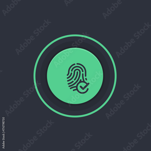 Modern Circle App Button