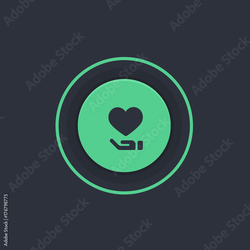 Modern Circle App Button
