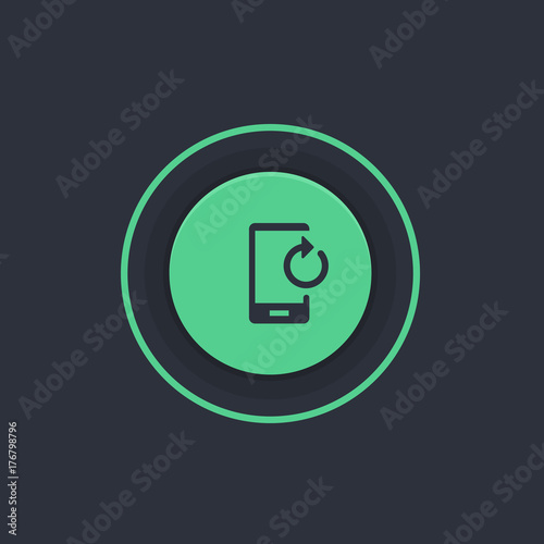 Modern Circle App Button