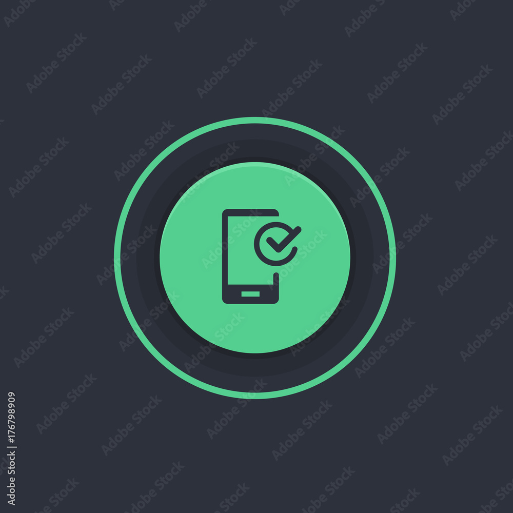 Modern Circle App Button Modern Circle App Button