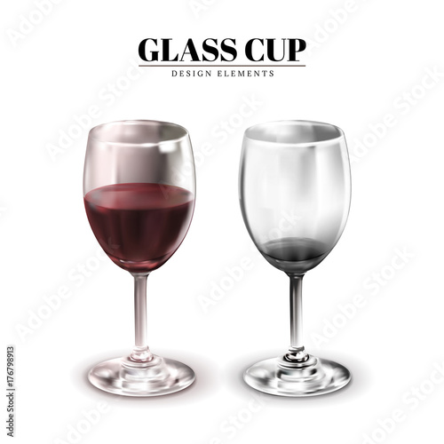 Glass cup mockup