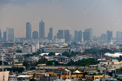 Bangkok view  Above view from skyscraper in the city on  December 5  2015   in Bangkok Thailand