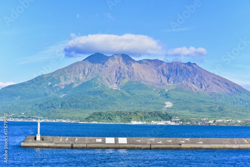 View of Sakurajima Volcano From Kagoshima Port photo