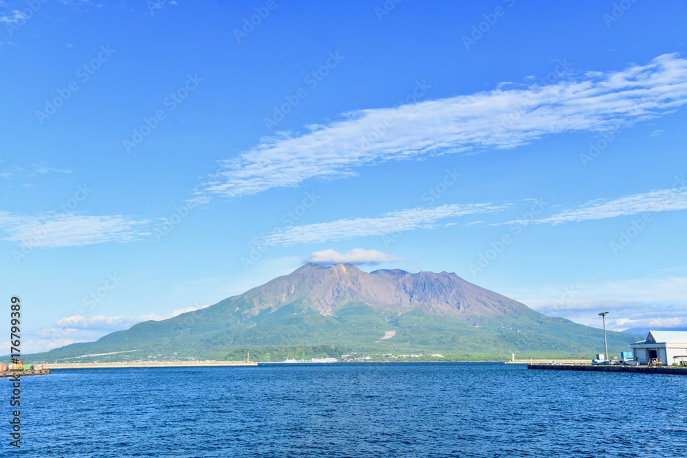 Breathtaking View of Sakurajima Volcano in Kagoshima City