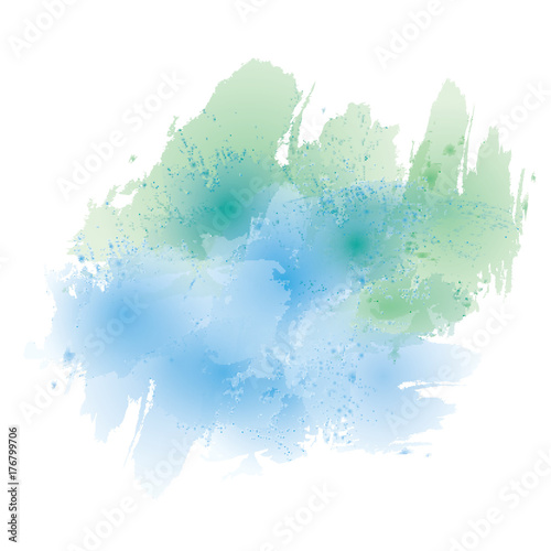 Vector watercolor splash texture background.