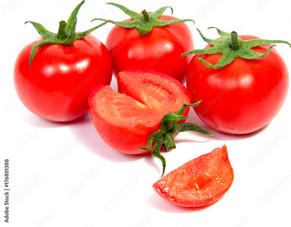 red tomatoes isolated on white background red tomatoes isolated on white background