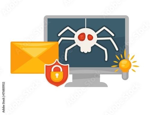 Modern secure antivirus program for computers promotional banner