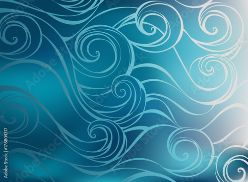 Blue marine background