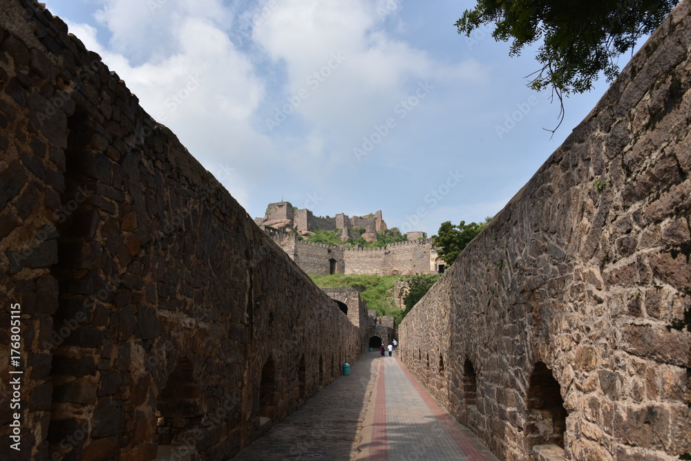 Golconda fort, Hyderabad, India