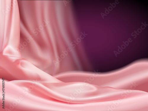 Luxury pink satin background
