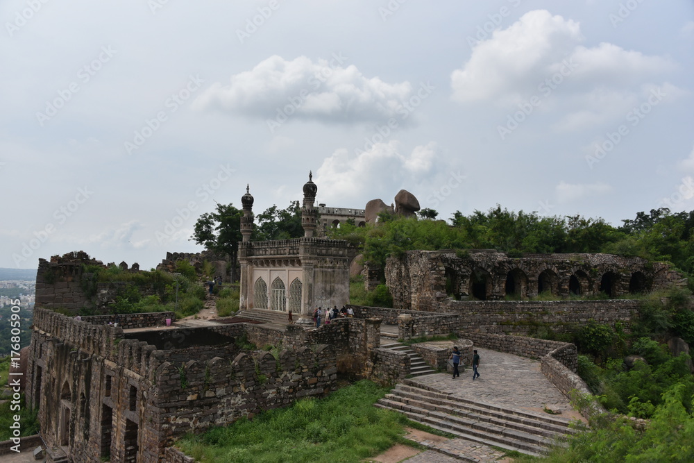 Golconda fort, Hyderabad, India
