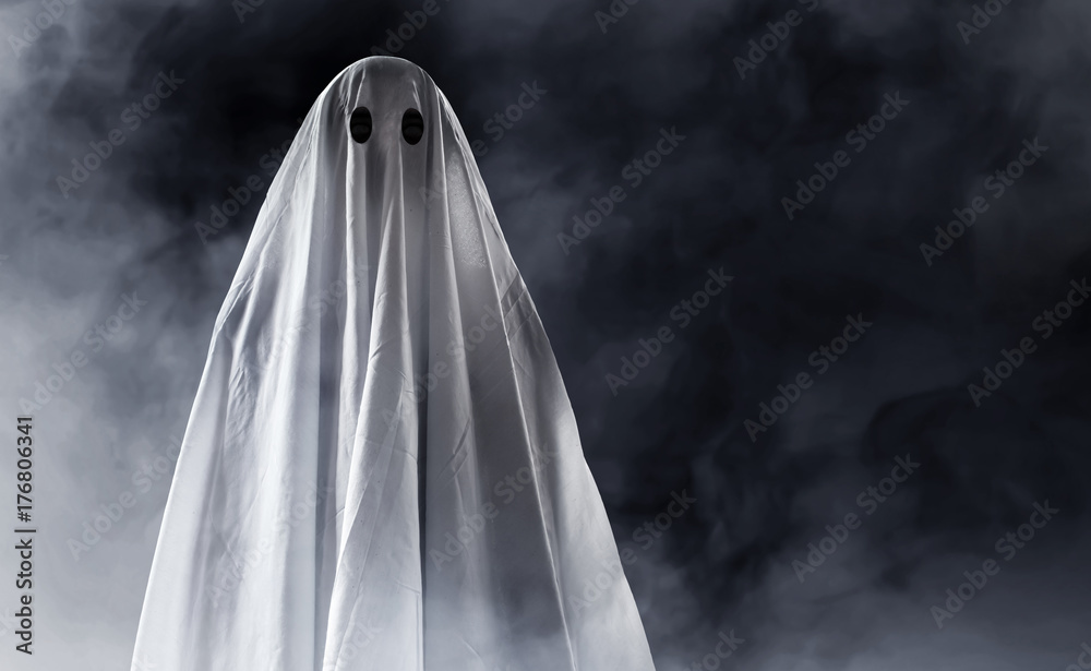 Fototapeta premium Ghost surrounded with smoke