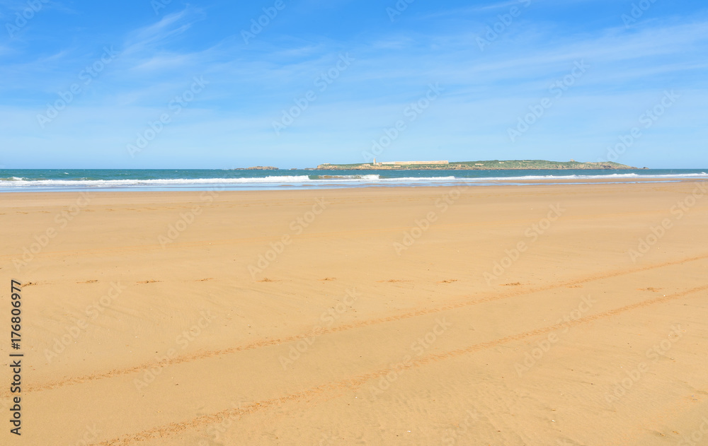 View on the beach in Essaouira. Morocco View on the beach in Essaouira. Morocco