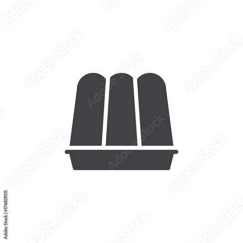 Jelly icon vector, filled flat sign, solid pictogram isolated on white. Symbol, logo illustration.