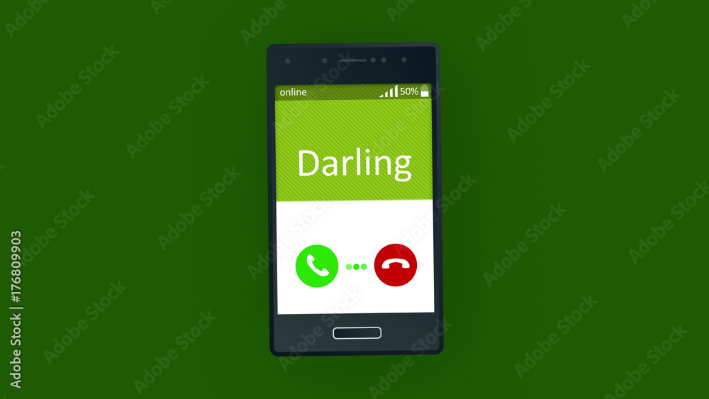Darling phone calling animation Darling phone calling animation