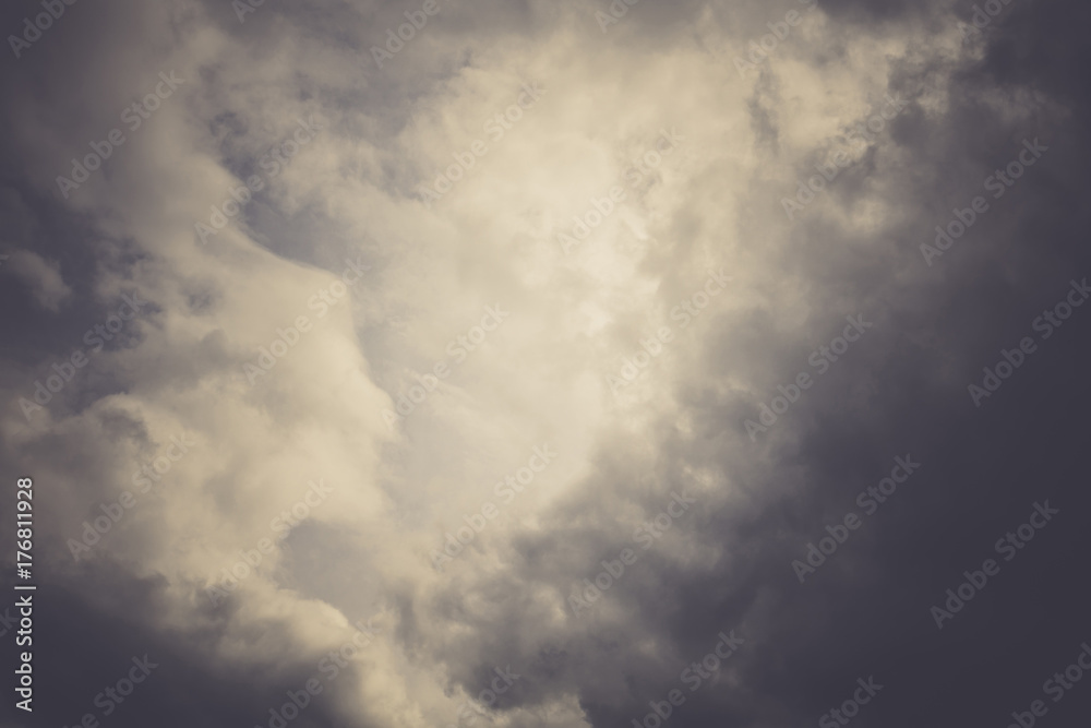 Sky and Heavy Clouds Retro Sky and Heavy Clouds Retro