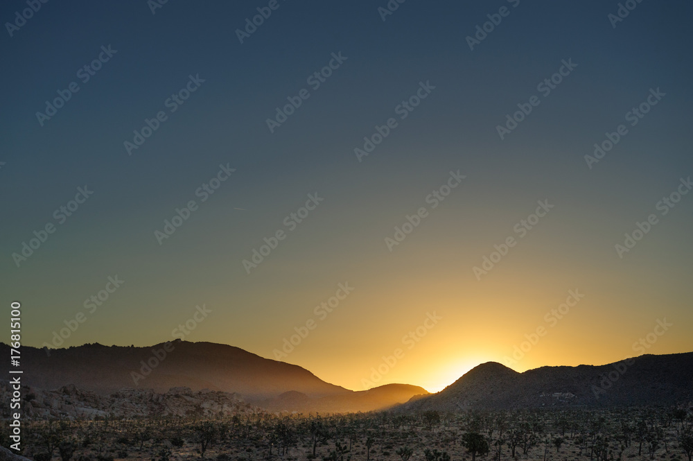 Sunrise over Joshua Tree National Park