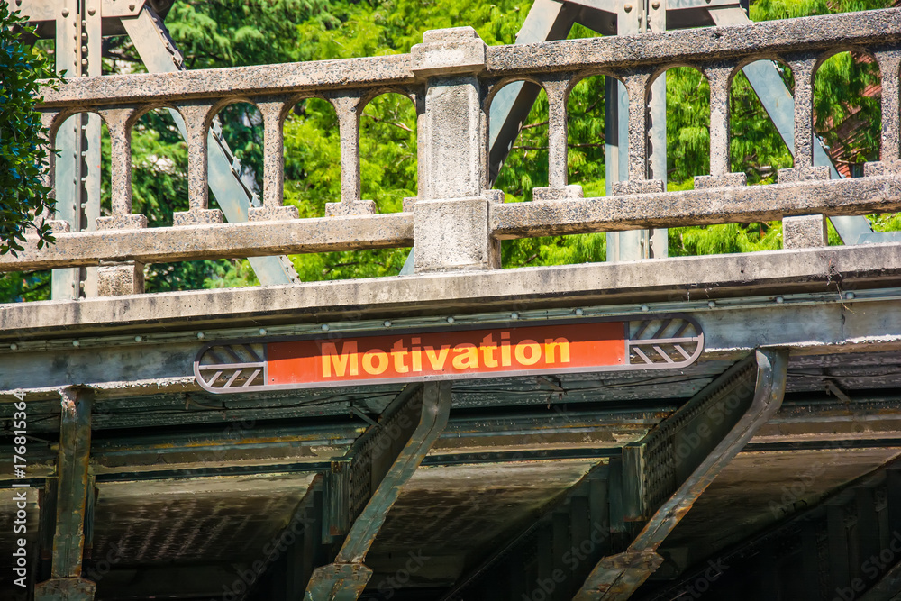 Fototapeta premium Schild 297 - Motivation