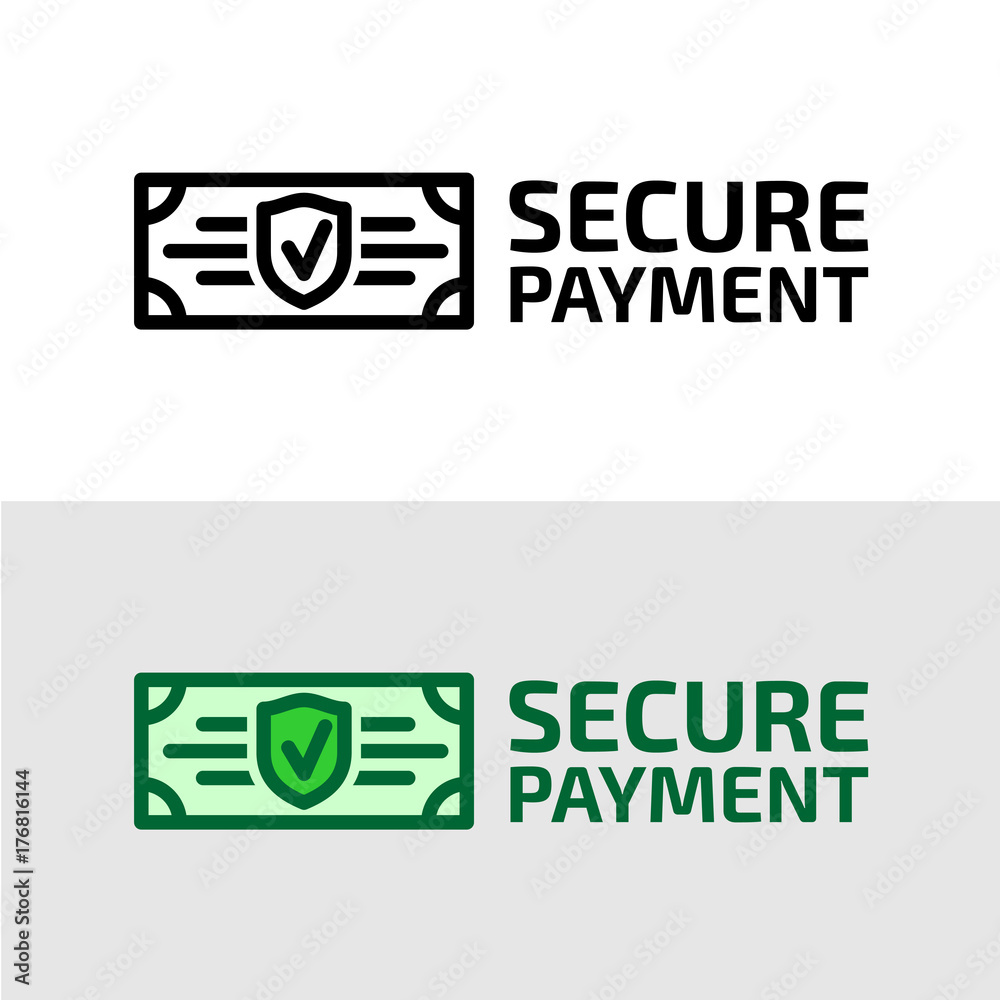 Secure payment icon.
