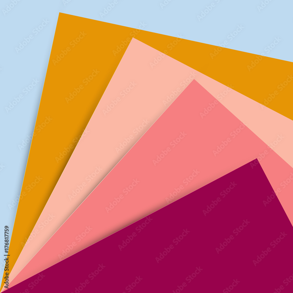 Multi-colored stacked paper Multi-colored stacked paper