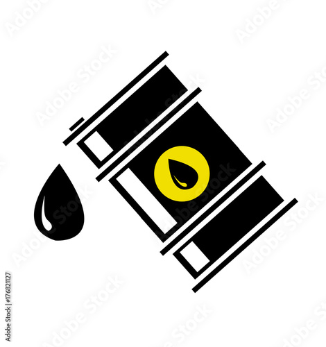 Vector illustration of oil barrel 