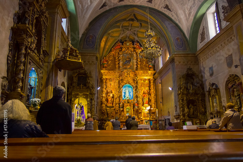 SALAMANCA 10 September 2017  inside of a church Christian in Salamanca Spain