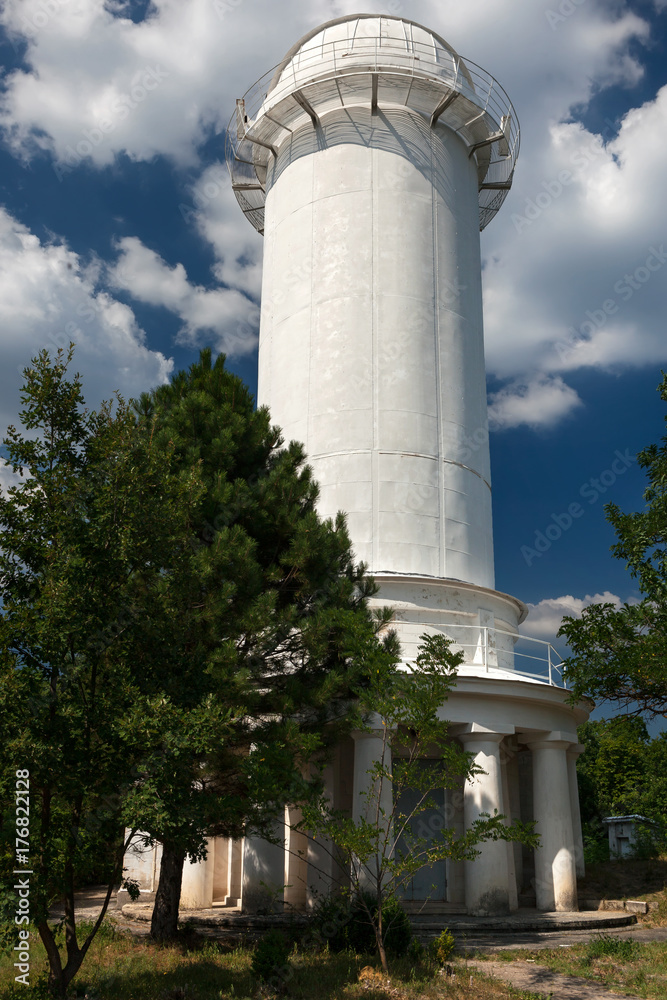 A telescope tower in Crimean observatory