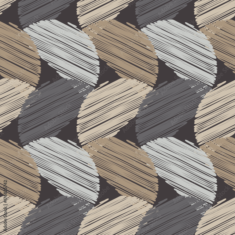 Naklejka premium Polka dot seamless pattern. Scribble texture. Textile rapport.