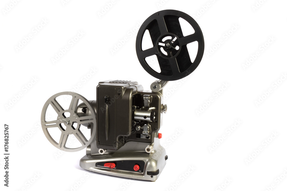 Naklejka premium Retro or vintage home movie projector