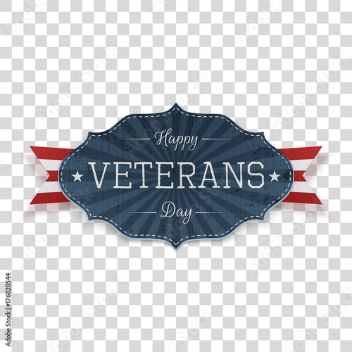 Happy Veterans Day american Emblem Template