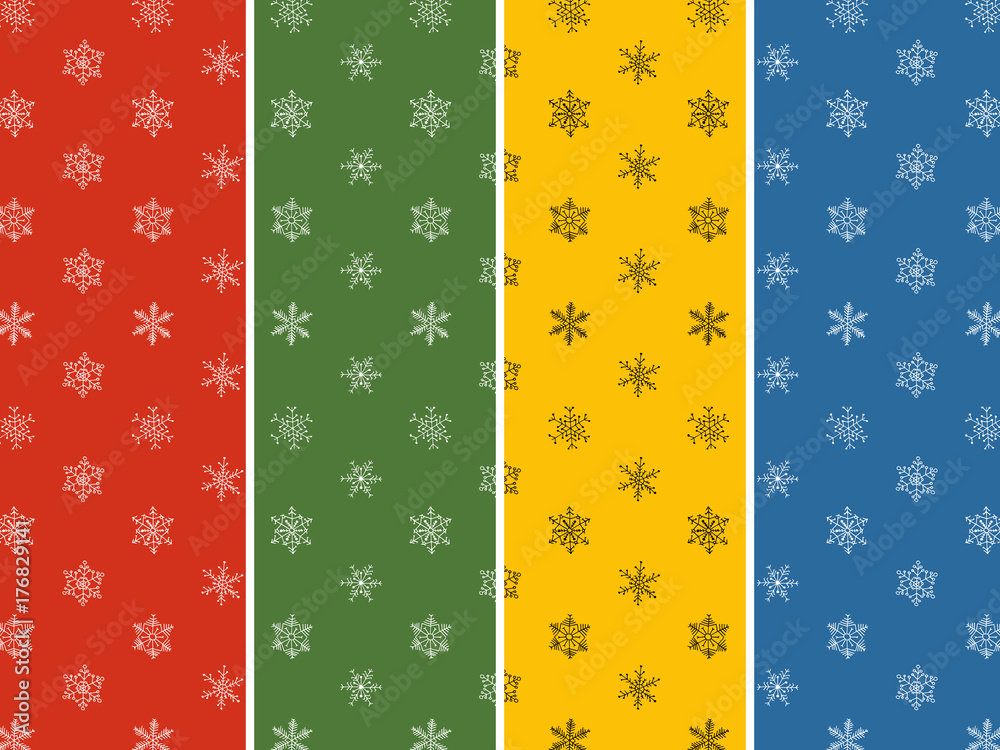 Seamless pattern - Snowflake vector pattern. Seamless pattern - Snowflake vector pattern.