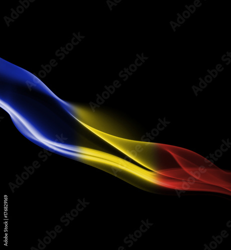 Andorra national smoke flag © Vlad