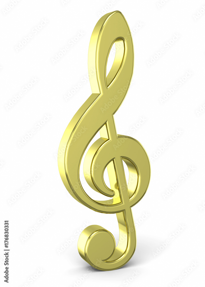 Treble Clef - 3D Treble Clef - 3D