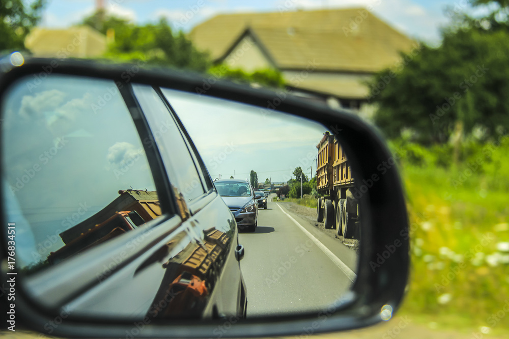 view of car mirror