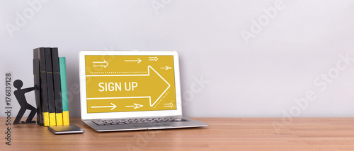 Fotografie SIGN UP CONCEPT