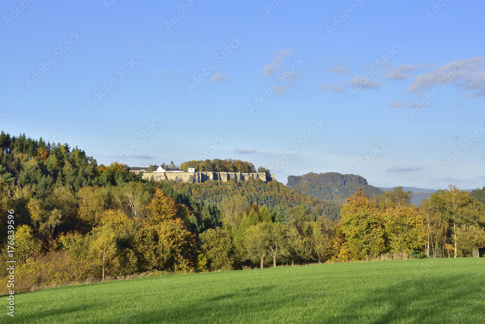 Königstein und Lilienstein in der Sächsischen Schweiz 