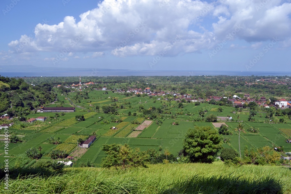 The wonderful view of Karangasem Regency in Bali, Indonesia
