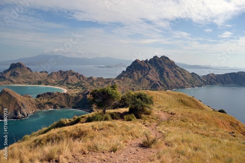 Tableau sur toile The stunning view of Padar Island in Indonesia, not far from Komodo Island