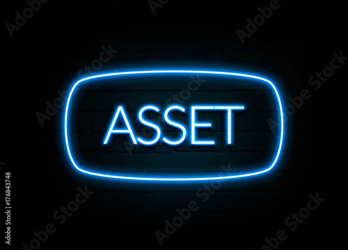 Asset - colorful Neon Sign on brickwall