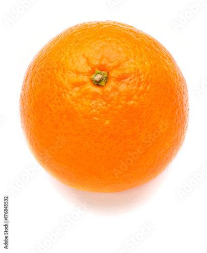 exotic vitamin orange fruit round on white isolated background