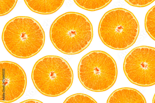 exotic vitamin orange fruit round on white isolated background
