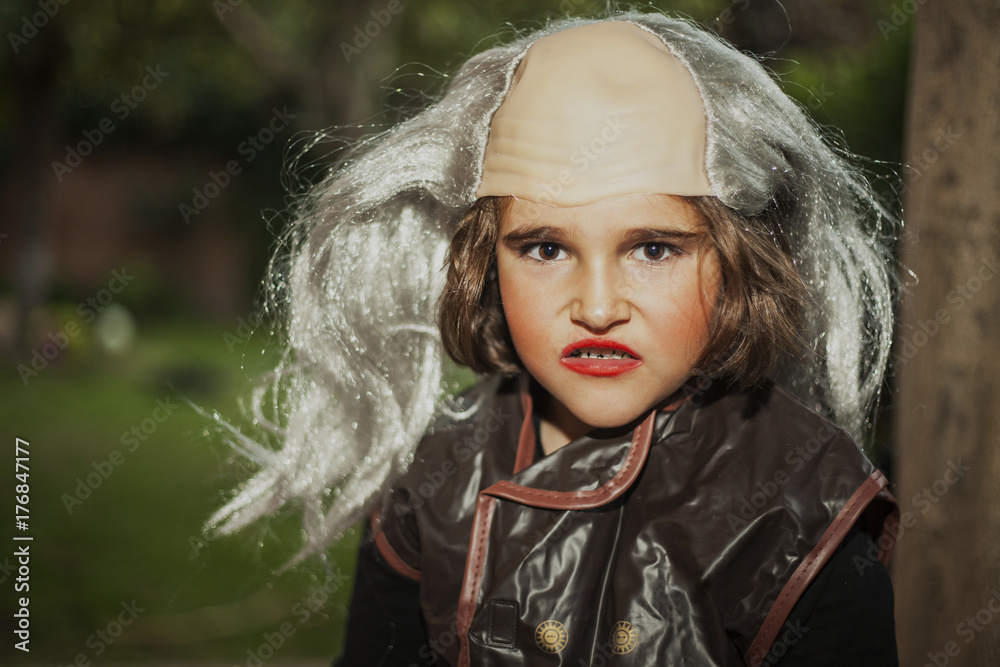 Child wearing terrific halloween pirate costume Child wearing terrific halloween pirate costume