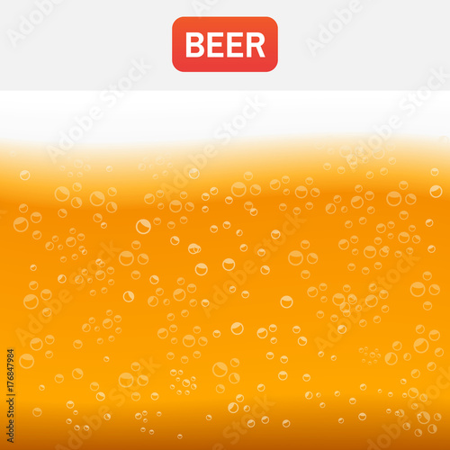 beer background brewing. Beer texture with bubbles and foam