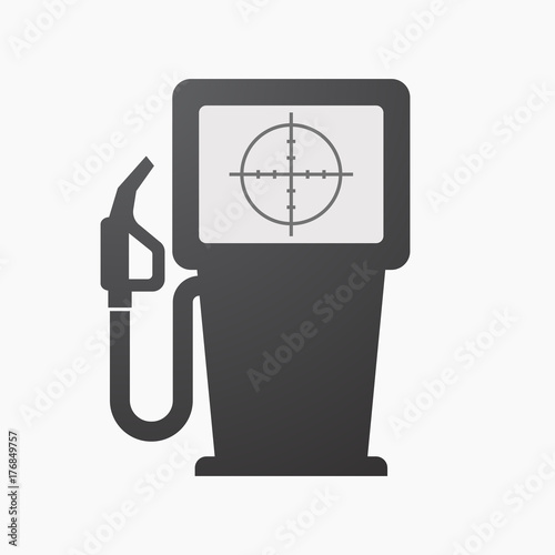 Isolated fuel pump with a crosshair