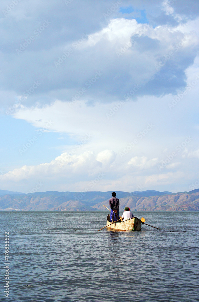 Naklejka premium Cormorant fishing in China