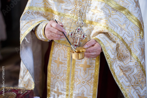 luxury clothes for the priest with embroidery and gold