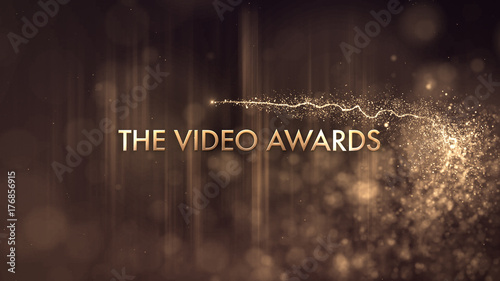 Glamorous Shimmering Bokeh Title
