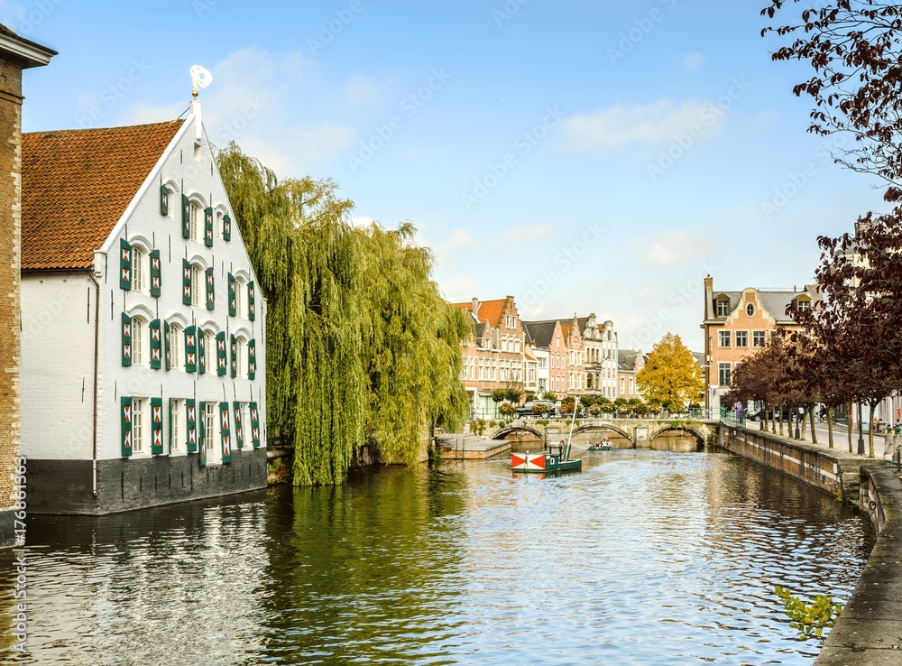 Obraz premium A view of the Belgian city, Lier